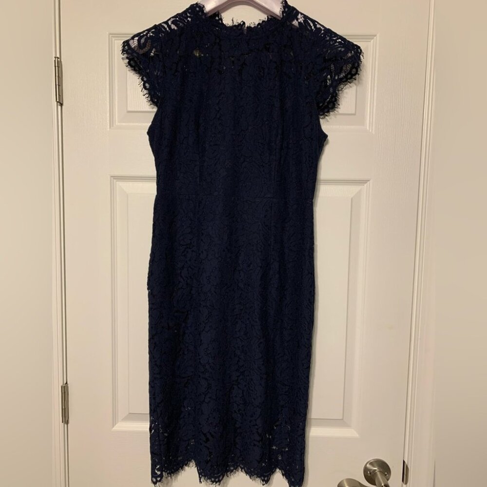 Navy blue lace dress